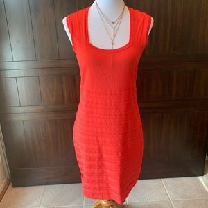 McGinn orange knit dress size L